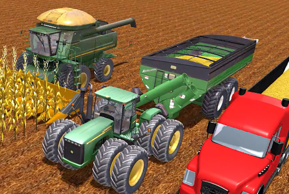 Harvesting demo video